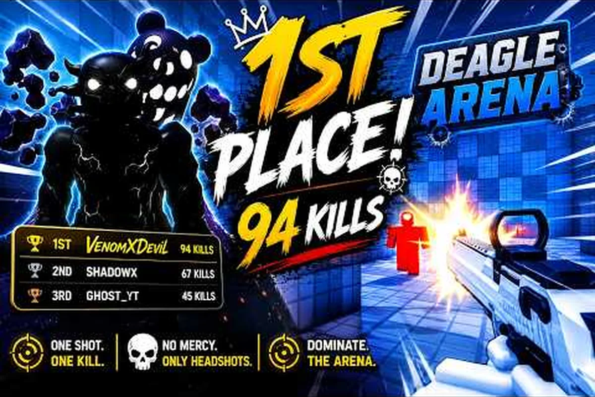 the game Deagle Arena Long Range Map Guide for Sharpshooters